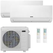 Durastar 28K BTU Cooling / 23K BTU Heating 21 SEER2 Two Zone Wall Mount Mini Split System with (2) 12K BTU Indoor Units N/A