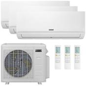 Durastar 28K BTU Cooling / 23K BTU Heating 21 SEER2 Three Zone Wall Mount Mini Split System with (3) 12K BTU Indoor Units N/A