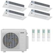 Durastar 28K BTU Cooling / 27K BTU Heating 23 SEER2 Four Zone Ceiling Cassette Mini Split System with (4) 6K BTU Indoor Units N/A