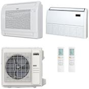 Durastar 36K BTU Cooling / 37K BTU Heating 21.5 SEER2 Two Zone Floor Console Mini Split System with (1) 12K and (1) 24K BTU Indoor Units N/A