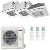 Durastar Sirius Heat Series 36K BTU Cooling / 37K BTU Heating 21.5 SEER2 Three Zone Ceiling Cassette Mini Split System with (2) 9K and (1) 24K BTU Indoor Units N/A