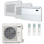 Durastar 36K BTU Cooling / 37K BTU Heating 21.5 SEER2 Three Zone Floor Console Mini Split System with (2) 9K and (1) 24K BTU Indoor Units N/A
