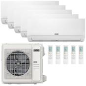 Durastar 36K BTU Cooling / 37K BTU Heating 21.5 SEER2 Five Zone Wall Mount Mini Split System with (2) 6K and (3) 9K BTU Indoor Units N/A