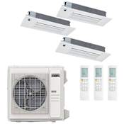 Durastar 36K BTU Cooling / 37K BTU Heating 21.5 SEER2 Three Zone Ceiling Cassette Mini Split System with (1) 6K and (2) 12K BTU Indoor Units N/A