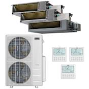 Durastar 48K BTU Cooling / 49K BTU Heating 20.4 SEER2 Three Zone Low Static Concealed Duct Mini Split System with (1) 9K, (1) 12K and (1) 18K BTU Indoor Units N/A