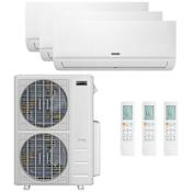 Durastar 48K BTU Cooling / 49K BTU Heating 21.2 SEER2 Three Zone Wall Mount Mini Split System with (2) 12K and (1) 33K BTU Indoor Units N/A