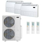 Durastar 48K BTU Cooling / 49K BTU Heating 21.2 SEER2 Three Zone Floor Console Mini Split System with (3) 18K BTU Indoor Units N/A