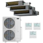 Durastar 55K BTU Cooling / 55K BTU Heating 20 SEER2 Three Zone Low Static Concealed Duct Mini Split System with (1) 9K and (2) 18K BTU Indoor Units N/A