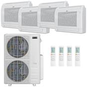 Durastar 55K BTU Cooling / 55K BTU Heating 21.4 SEER2 Four Zone Floor Console Mini Split System with (1) 9K and (3) 12K BTU Indoor Units N/A