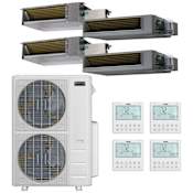 Durastar 55K BTU Cooling / 55K BTU Heating 20 SEER2 Four Zone Concealed Duct Mini Split System with (2) 6K and (2) 18K BTU Indoor Units N/A