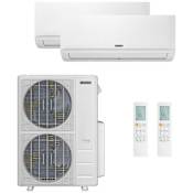 Durastar 48K BTU Cooling / 48K BTU Heating 21.3 SEER2 Two Zone Wall Mount Mini Split System with (2) 24K BTU Indoor Units N/A