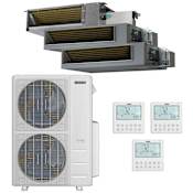 Durastar 60K BTU Cooling / 39K BTU Heating 18 SEER2 Three Zone Concealed Duct Mini Split System with (1) 12K and (2) 18K BTU Indoor Units N/A