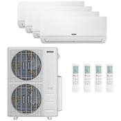 Durastar 60K BTU Cooling / 39K BTU Heating 19.2 SEER2 Four Zone Wall Mount Mini Split System with (1) 9K, (2) 12K and (1) 18K BTU Indoor Units N/A