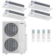 Durastar 60K BTU Cooling / 39K BTU Heating 19.2 SEER2 Four Zone Ceiling Cassette Mini Split System with (1) 6K, (2) 12K and (1) 18K BTU Indoor Units N/A