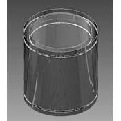 DuraVent 12" Inner Diameter - DuraChimney II Class A Chimney Pipe - Double Wall - 36" Pipe Length Galvanized Steel