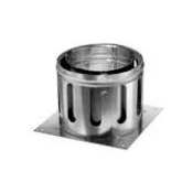 DuraVent 14" Inner Diameter - DuraChimney II Class A Chimney Pipe - Double Wall - 19" x 19" Anchor Plate Galvanized Steel