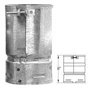 DuraVent 5" Inner Diameter - DuraFlex AL Flexible Liner Type B Gas Vent Pipe - Double Wall - 6" Female Flex Adapter Aluminum