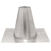 DuraVent 3" Inner Diameter - Pellet Vent Type L Multi-fuel Chimney Pipe - Double Wall - Tall Cone Roof Flashing Stainless Steel