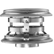 DuraVent 3" Inner Diameter - Pellet Vent Type L Multi-fuel Chimney Pipe - Double Wall - Vertical Cap Stainless Steel
