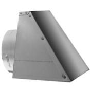 DuraVent 3 Inch Inner Diameter - Pellet Vent Type L Multi-fuel Chimney Pipe - Double Wall - Square Horizontal Cap Stainless Steel