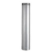 DuraVent 6" Inner Diameter - DuraLiner Rigid Liner Chimney Pipe - Double Wall - 12" Pipe Length Aluminized Steel