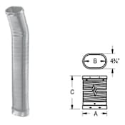 DuraVent 6" Inner Diameter - DuraLiner Rigid Liner Chimney Pipe - Double Wall - 36" Flex Pipe Length Aluminized Steel