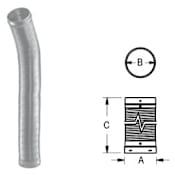 DuraVent 6" Inner Diameter - DuraLiner Rigid Liner Chimney Pipe - Double Wall - 60" Flex Pipe Length Aluminized Steel