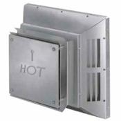 DuraVent 4" x 6-5/8" DirectVent Pro Direct Vent Pipe - Galvanized Square Horizontal Termination Cap (Copper) Galvanized