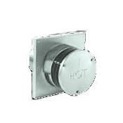 DuraVent 4" Inner Diamter DirectVent Pro Direct Vent Pipe - Galvanized Round Horizontal Termination Cap Square Base (Aluminum) Galvanized