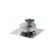 DuraVent 4" x 6-5/8" Inner Diameter - DirectVent Pro Direct Vent Pipe - Double Wall - Co-Linear Adapter Galvanized