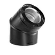 DuraVent 4" Inner Diameter - DirectVent Pro Direct Vent Pipe - Double Wall - 45 Degree Elbow Black