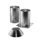 DuraVent 4" DirectVent Pro Direct Vent Pipe - Galvanized Attic Insulation Shield Galvanized