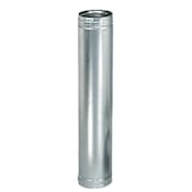 DuraVent 5" x 8" Inner Diameter - DirectVent Pro Direct Vent Pipe - Double Wall - 6" Pipe Length Galvanized
