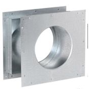 DuraVent 5" Inner Diameter - DirectVent Pro Direct Vent Pipe - Double Wall - Wall Thimble Galvanized