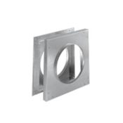 DuraVent 5" x 8" DirectVent Pro Direct Vent Pipe - Galvanized Wall Firestop Galvanized