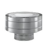 DuraVent 5" Inner Diameter DirectVent Pro Direct Vent Pipe - Galvanized Low-Profile Termination Cap (Aluminum) Galvanized