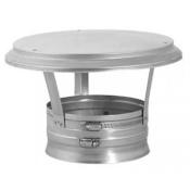 DuraVent 8" Inner Diameter - DuraFlex SS Flexible Liner Chimney Pipe - Single Wall - Vertical Chimney Cap Stainless Steel