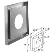 DuraVent 5" x 8" Inner Diameter - DirectVent Pro Direct Vent Pipe - Double Wall - Vinyl Siding Standoff Galvanized