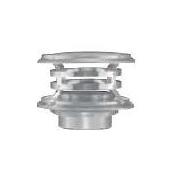 DuraVent 4" Inner Diameter - DuraFlex AL Flexible Liner Type B Gas Vent Pipe - Double Wall - Chimney Cap Aluminum