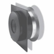 DuraVent 6" Inner Diameter - DuraPlus Class A Chimney Pipe - Triple Wall - 17" x 17" Wall Thimble Stainless Steel
