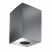 DuraVent 6" Inner Diameter - DuraPlus Class A Chimney Pipe - Triple Wall - 18.25" Square Ceiling Support Box Black