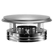 DuraVent 6" Inner Diameter - DuraPlus Class A Chimney Pipe - Triple Wall - Chimney Cap with Spark Arrestor Stainless