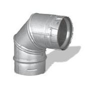 DuraVent 4" Inner Diameter - PelletVent Pro Type L Chimney Pipe - Double Wall - 90" Degree Elbow Black