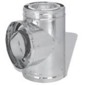 DuraVent 7" Inner Diameter - DuraPlus Class A Chimney Pipe - Triple Wall - Tee with Cap Stainless Steel