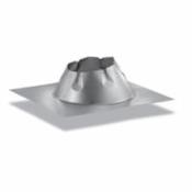 DuraVent 8" Inner Diameter - DuraPlus Class A Chimney Pipe - Triple Wall - Roof Flashing 0/12 - 6/12 Galvanized