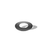 DuraVent 7" Inner Diameter - DuraTech Class A Chimney Pipe - Double Wall - Round Trim Collar Black
