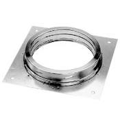 DuraVent 8" Inner Diameter - DuraTech Class A Chimney Pipe - Double Wall - 12" x 12" Anchor Plate Galvanized