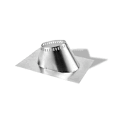 DuraVent 8" DuraTech Class A Chimney Pipe - Double Wall - Adjustable Roof Flashing for 0/12 - 6/12 Pitch Galvalume