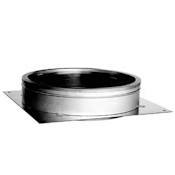 DuraVent 12" Inner Diameter - DuraTech Class A Chimney Pipe - Double Wall - 16" x 16" Anchor Plate Galvanized