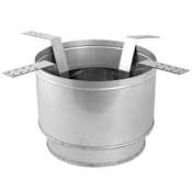 DuraVent 12" Inner Diameter - DuraTech Class A Chimney Pipe - Double Wall - 22" Round Ceiling Support Black